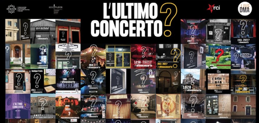 L'ULTIMO CONCERTO? Sabato 27 febbraio, ore 21 Un'incredibile line up, oltre 130 live club