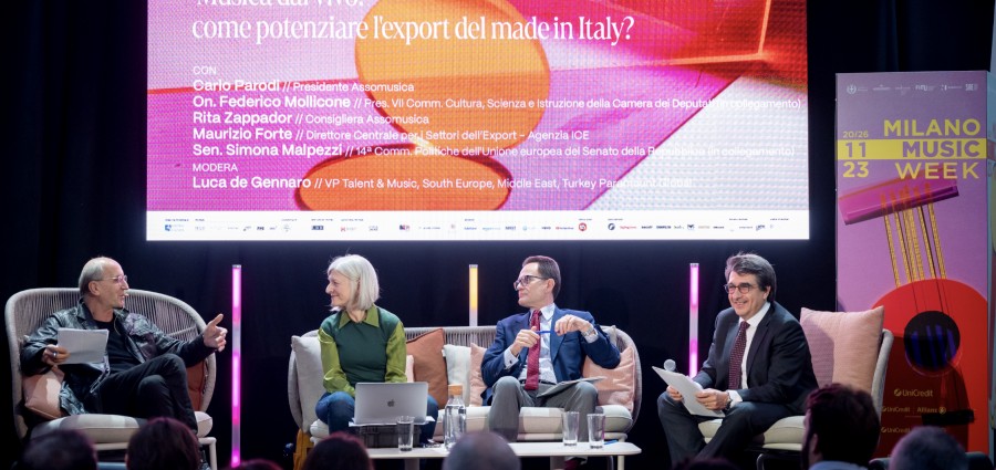 Panel Assomusica: MUSICA DAL VIVO: COME POTENZIARE L'EXPORT DEL MADE IN ITALY? - 21/11/2023 Milano Music Week